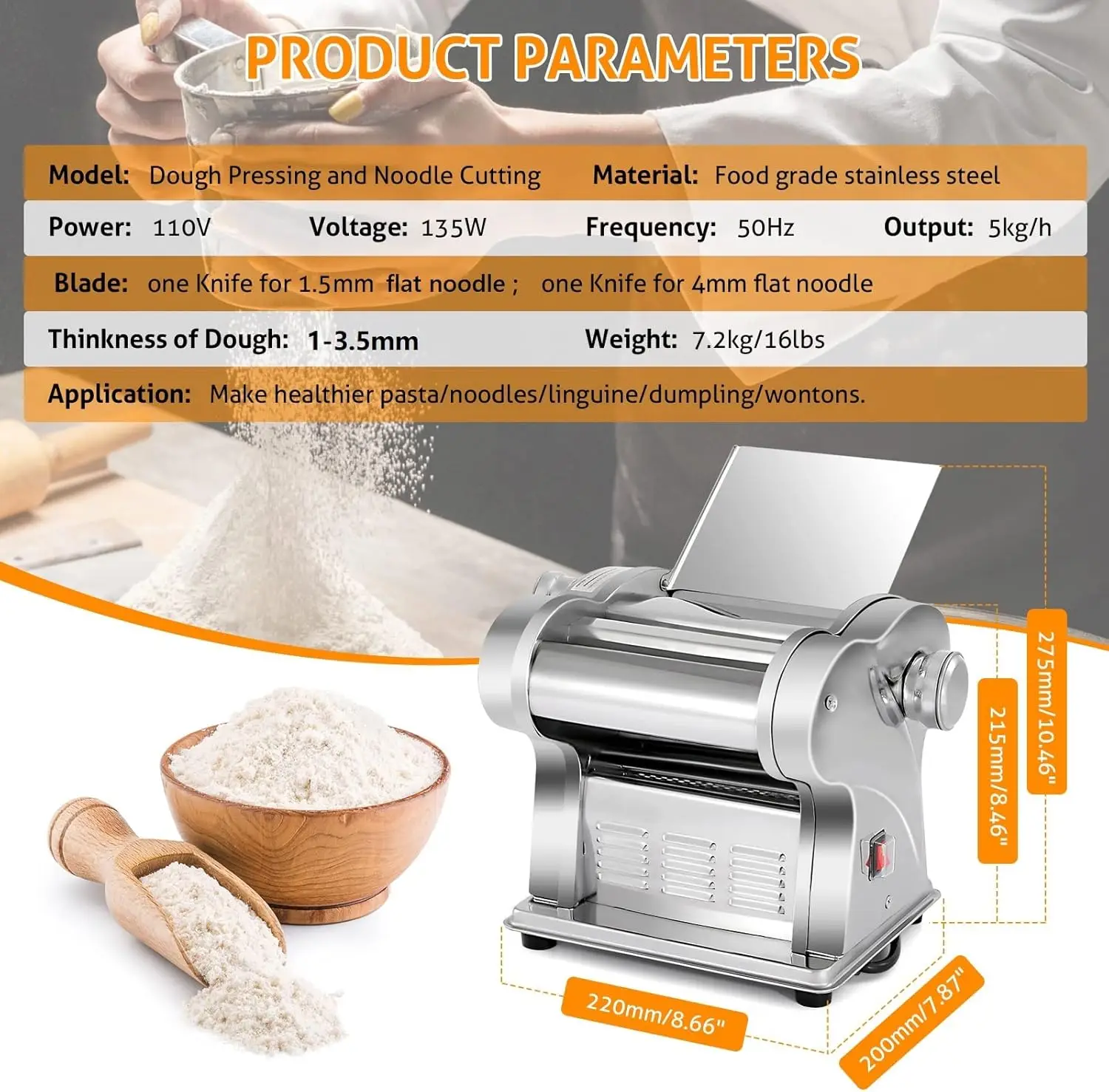 Macchina Elettrica per Fare la - Pasta Machine Electric recensione e prezzo